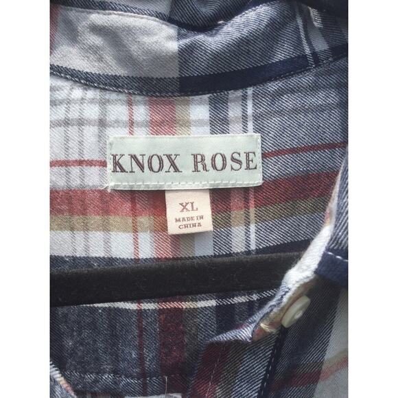 Knox rose shirt XL extra large flannel plaid lace insert women festival fairy - Picture 8 of 9